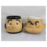 Popeye And Olive Oyl Cups