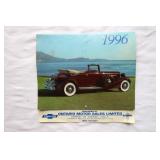 1996 Car Calendar