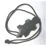 Inuit Soapstone Beaver Pendant