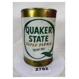 Quaker State Motor Oil Tin Can