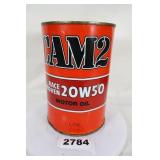 Cam2 Motor Oil Tin Can