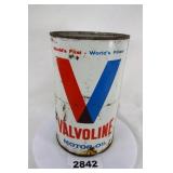 Valvoline Motor Oil Empty Tin Can