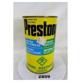 Prestone Antifreeze Tin Can