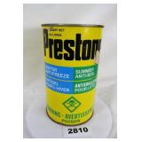Prestone Antifreeze Tin Can