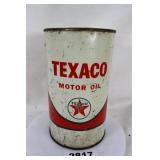 Texaco Motor Oil Tin Can