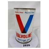 Valvoline Motor Oil Tin Can