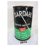 Bardahl Motor Oil Tin Can