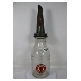 Vintage Mohawk Motor Oil Bottle