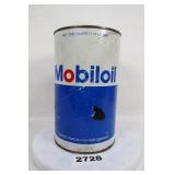 Mobiloil Motor Oil Can