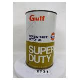 Gulf Motor Oil Can