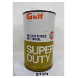 Gulf Motor Oil Can