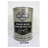 Harley Davidson Motor Oil Can