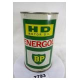 BP Energol Motor Oil Tin Can