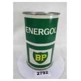 BP Energol Motor Oil Tin Can