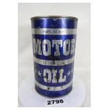 Canadian Tire Motor Oil Tin Can