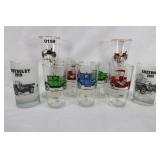 Vintage Car Beverage Glasses