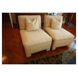 Two Slipper Chairs