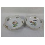 Two Herend Hand Painted Bowls