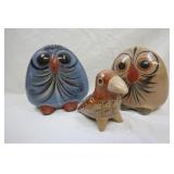Three Mexican Tonala Birds
