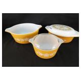 Pyrex Butterfly Gold Casseroles