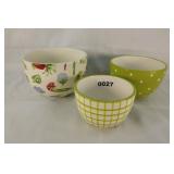 Three Mixing Bowls