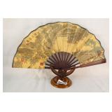 Chinese Fan On Stand