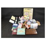 Vintage Cribbage Board & Playing Cards