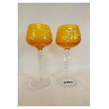 Bohemian Wine Goblets