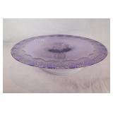 Lavender Glass Cake Stand