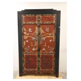 Custom Armoire With Antique Oriental Doors