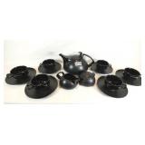 MCM Tapio Wirkkala Porcelaine Noire Tea Set