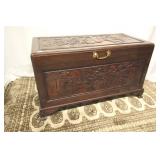 Oriental Carved Trunk