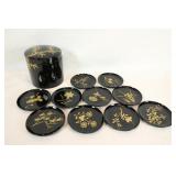 Oriental Lacquered Coasters