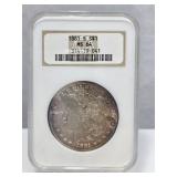 1881-S MORGAN DOLLAR MS64 1881-S MORGAN DOLLAR MS64