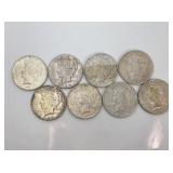 (8) 1923 PEACE DOLLAR (8) 1923 PEACE DOLLAR