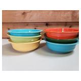 Fiesta 8-1/2" Nappy / Nappie Bowls - Lot of 6