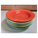 Fiesta Deep Plates - Lot of 6