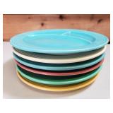 Fiesta 10-1/2" Compartment Plates - Lot of 6