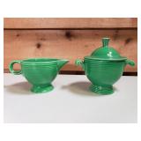 Fiesta Sugar & Creamer Set - Medium Green