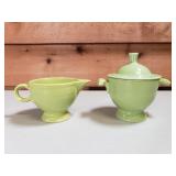 Fiesta Sugar & Creamer Set - Chartreuse