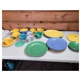 Homer Laughlin, Harlequin, Riviera - Lot of 23 pc