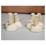 (2) Fiesta Tripod Candle Holders - exc cond