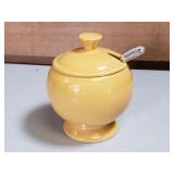 Fiesta Marmalade Jar with spoon - Yellow
