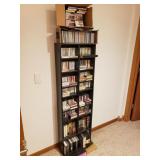 CD/Cassette Rack with contents