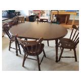 Maple Dining Table & 4 Chairs - like new