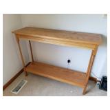 Oak Entry or Sofa Table - 14x48x36"H