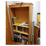 Homemade Oak Bookshelf w/contents