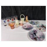 Carnival Glass Bowl, Hull, & Misc
