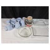 (8) Corelle Mugs & misc