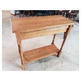 Oak Entry Table - 16x36x33H